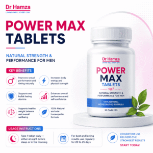 Power Max Tablets – Natural Male Strength & Stamina Booster