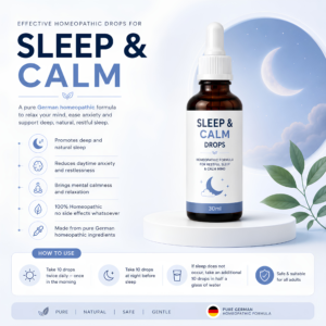 Effective Homeopathic Drops for Sleep & Calm