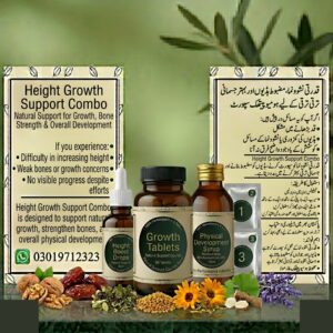 Height Increase (3 Months Course) Tablets, Syrup & Pills for Height Growth & Bone Strength
