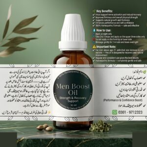 Men Boost Oil — Effective Homeopathic Oil for Men's Strength & Recovery