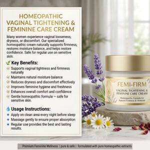 Homeopathic Vaginal Tightening & Feminine Care Cream