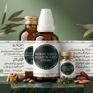Weight Gain & Blood Builder Combo – Tablets, Drops & Syrup (Men & Women)