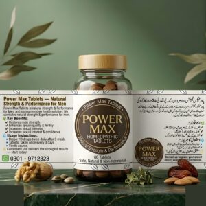 Power Max Tablets — Natural Strength & Performance for Men