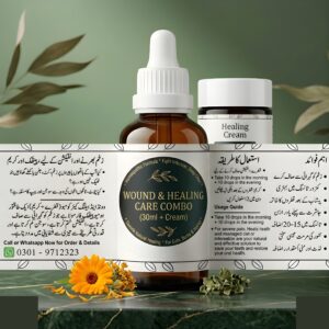 Homeopathic Drops & Cream for Wound Healing & Infection